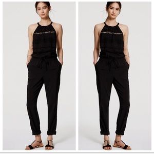 Loft textured jumpsuit